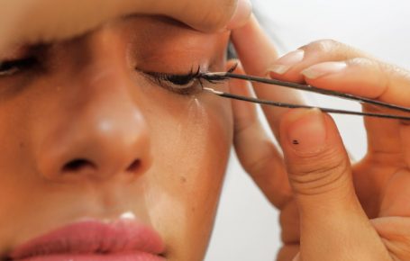 applying strip lashes