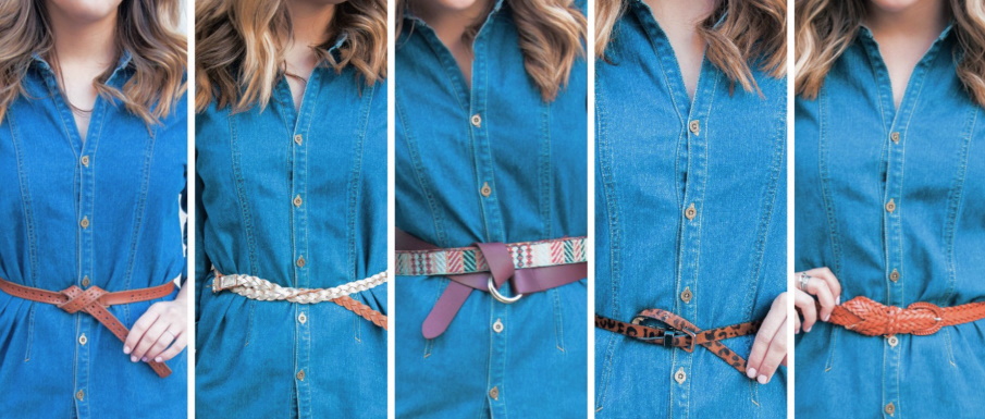 wear a belt as an accessory
